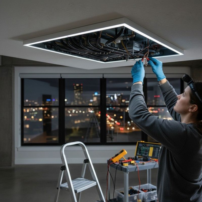 Ceiling Heat Installation